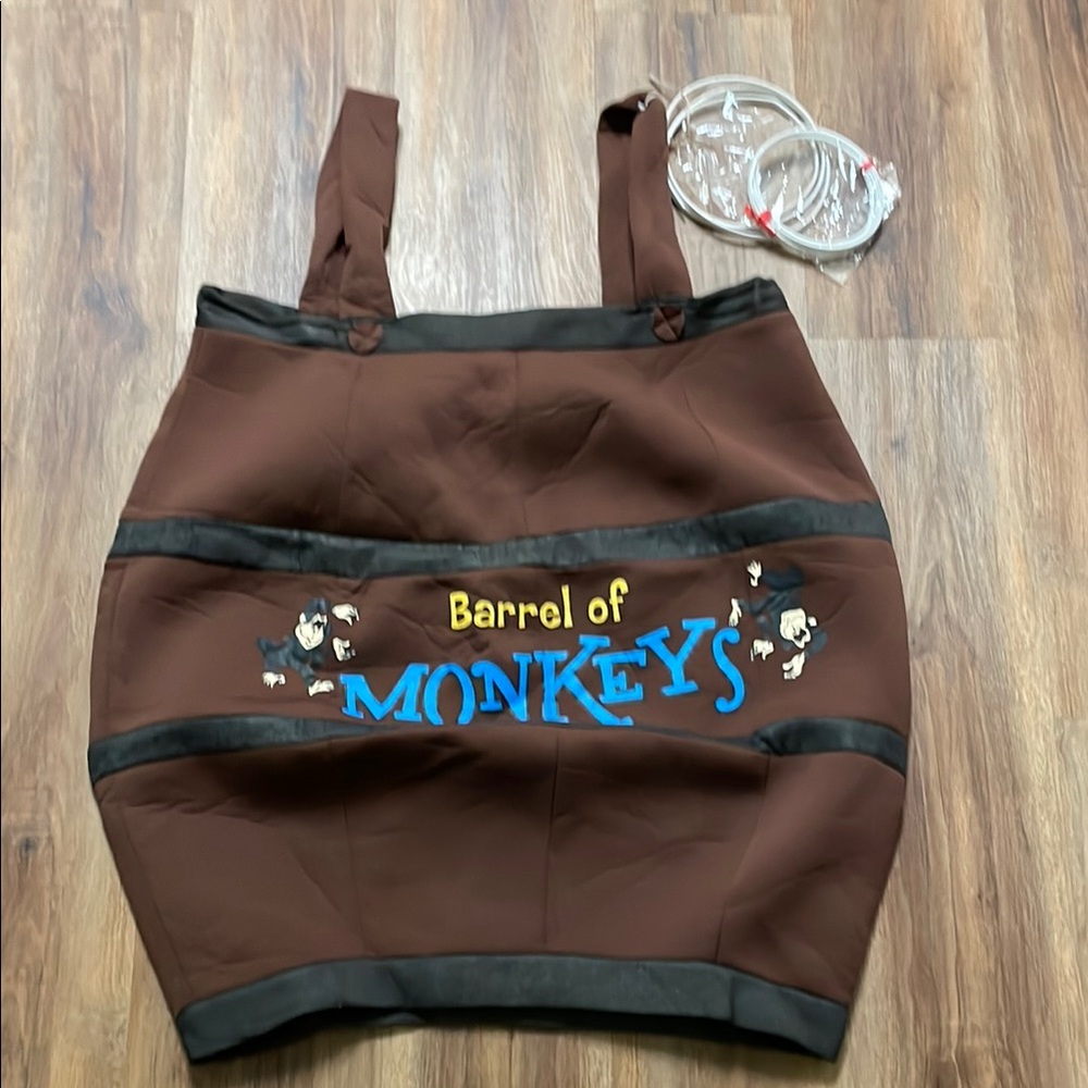 Monkeys in the Barrel Costume Teen or Adult small